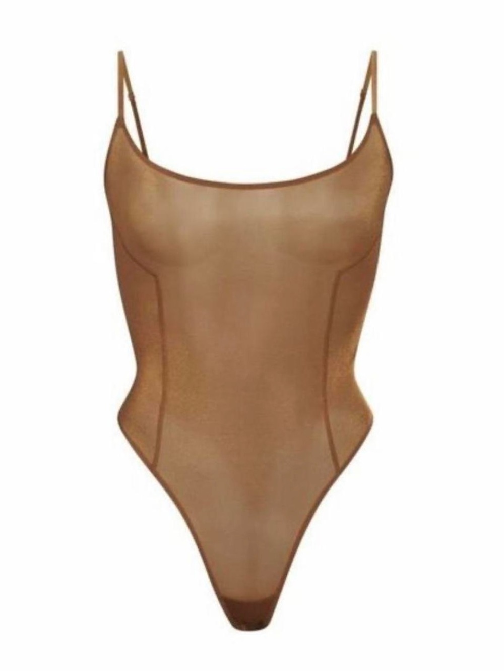 SKIMS Sheer Sculpt Thong Bodysuit - Size XL